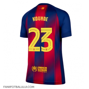 Barcelona Jules Kounde #23 Tricou Fotbal Replică 2025-26 Femei Acasa